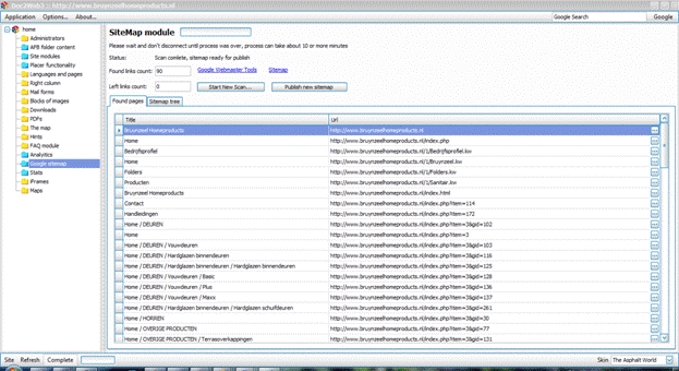 XML Sitemap generator